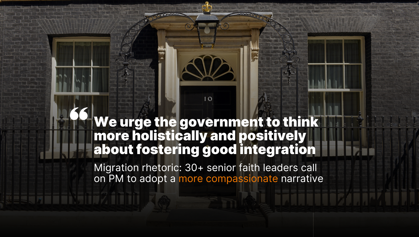 Senior faith leaders urge PM to rethink migration rhetoric